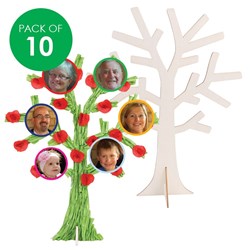 3D Wooden Trees - Pack of 10