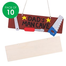 Wooden Plaques - Pack of 10