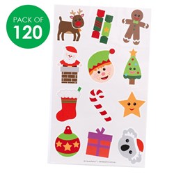 Temporary Tattoos - Christmas - Pack of 120