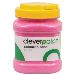 CleverPatch Coloured Sand - Pink - 1kg Tub