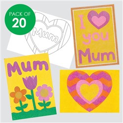 Mother's Day Sand Art Sheets - Pack of 20
