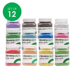 CleverPatch Glitter Sand - 250g - Set of 12 Colours
