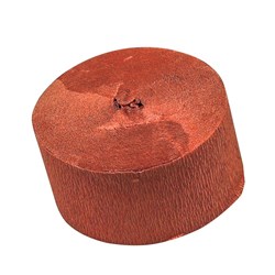 Crepe Streamer - Brown - 24 Metres