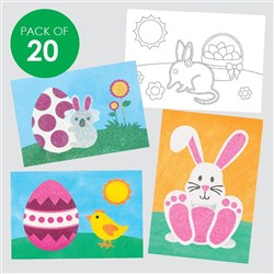 Easter Sand Art Sheets - Pack of 20