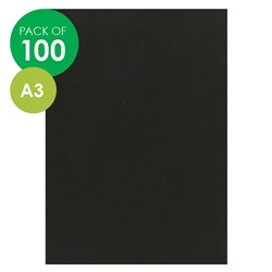 CleverPatch Cardboard Black A3 220gsm Pack of 100
