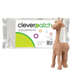 CleverPatch Air Dry Modelling Clay - Terracotta - 1kg Pack