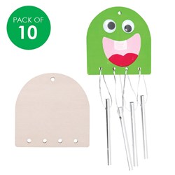 Wooden Wind Chime Shapes - Pack of 10