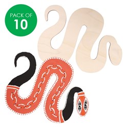 Wooden Snakes - Pack of 10