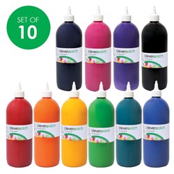 CleverPatch Tie Dye Paint - 1L - Set of 10 Colours