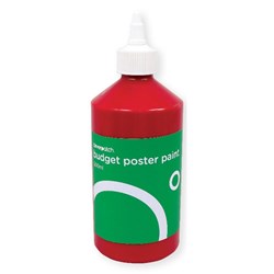 CleverPatch Budget Poster Paint - Red - 500ml