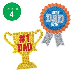 Father's Day Foam Mosaics CleverKit Multi Pack - Pack of 4