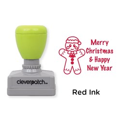 CleverStamp - 'Merry Christmas & Happy New Year' Design - Red