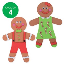 Foam Gingerbread Magnets CleverKit Multi Pack - Pack of 4