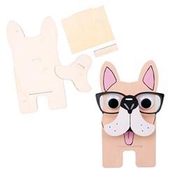 Wooden Standing Glasses Holder - Dog - Each