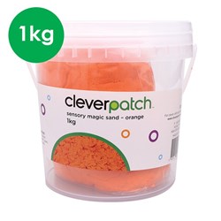 CleverPatch Sensory Magic Sand - Orange - 1kg Tub