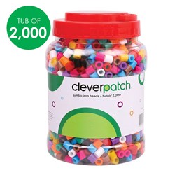 CleverPatch Jumbo Iron Beads - Tub of 2000