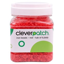 CleverPatch Iron Beads - Red - Tub of 5000