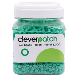 CleverPatch Iron Beads - Green - Tub of 5000