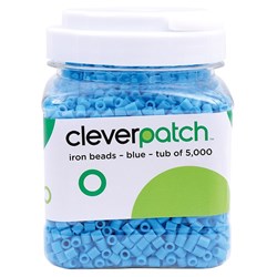 CleverPatch Iron Beads - Blue - Tub of 5000