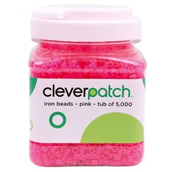 CleverPatch Iron Beads - Pink - Tub of 5000