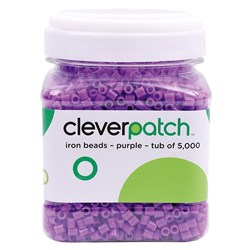 CleverPatch Iron Beads - Purple - Tub of 5000