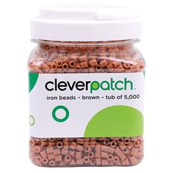 CleverPatch Iron Beads - Brown - Tub of 5000
