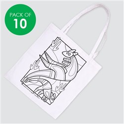 Indigenous Designed Printed Cotton Bags - Pack of 10
