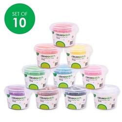 CleverPatch Super Light Air Dry Clay - 100g - Set of 10 Colours