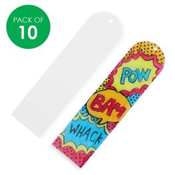 Clear Acrylic Bookmarks - Pack of 10