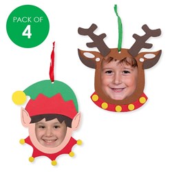 Foam Christmas Character Frames CleverKit Multi Pack - Pack of 4