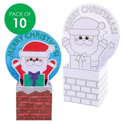 3D Colour in Pop Up Cards - Christmas - Pack of 10