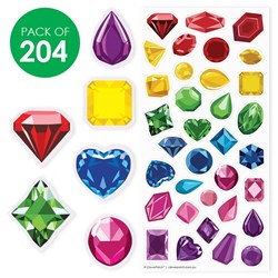 Gemstone Stickers - Pack of 204