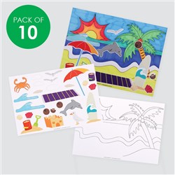 Sticker Scenes - Beach - Pack of 10