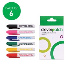 CleverPatch Mini Fabric Markers - Pack of 6