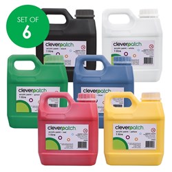 CleverPatch Acrylic Paint - 1L - Set of 6 Colours