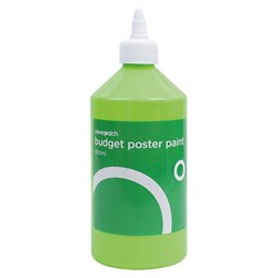CleverPatch Budget Poster Paint - Fluoro Green - 500ml