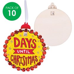 Wooden Hanging Countdown Calendars - Pack of 10