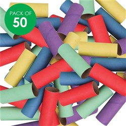 Cardboard Rolls - Coloured - Pack of 50