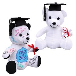 Fabric Graduation Bear with Accessories - Each