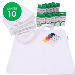 Premium Cotton Bags with Mini Markers Bumper Pack