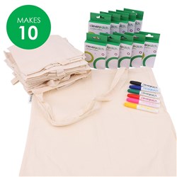 Cotton Bags with Mini Markers Bumper Pack