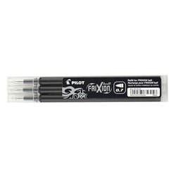 Pilot Frixion Ball 0.7mm Pen Refill Black Pack of 3