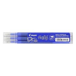 Pilot Frixion Ball 0.7mm Pen Refill Blue Pack of 3