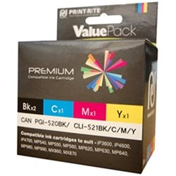Q-IMAGE CANON CLI521, PGI520BK, CLI521C/M & Y VALUE PACK