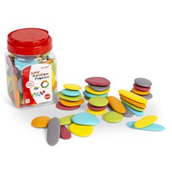 Edx Education Junior Rainbow Pebbles Earth Colours Jar of 36