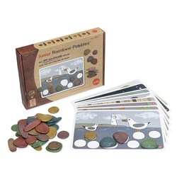 Edx Education Junior Rainbow Pebbles Eco-Friendly Material Set with Cards