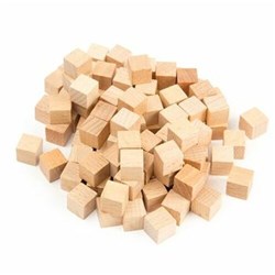 Wooden Base Ten Units 1cm x 1cm x 1cm 100 Pieces