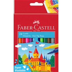 Faber-Castell Castle Felt Tip Markers Medium Bullet Assorted Colours Pack Of 24