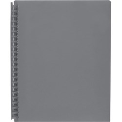 Display Book A4 Refillable Grey 20 Pocket