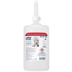 Tork Hand Sanitiser Gel 600ml Moisturising + Alcohol Ctn 6
